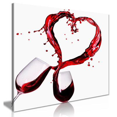 Love Wine - Wrapped Canvas Print