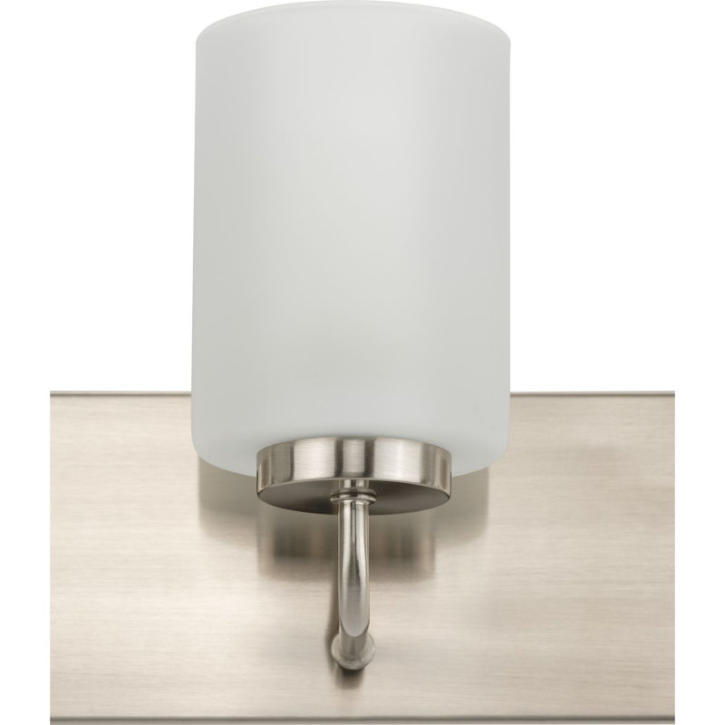Éclairage pour salle de bain 4 lumières DEL à intensité variable, Nickel brossé