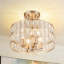 Plafonnier semi-encastré en cristal 4 lumières l 12,5 po Elonso-1229859163