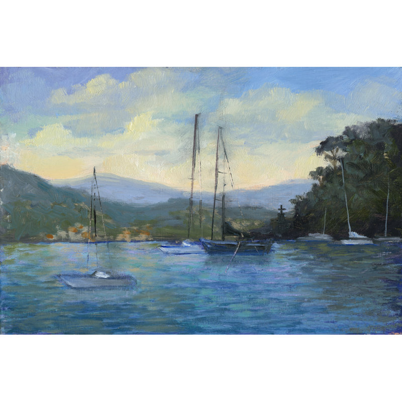 Portofino Bay by Mary Jean Weber - Wrapped Canvas Painting, 30cm H x 46cm W x 3.8cm D