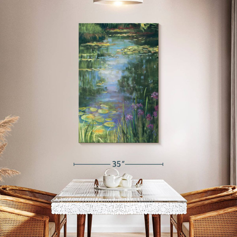 Alvord Garden Pond I, 48" H x 32" W