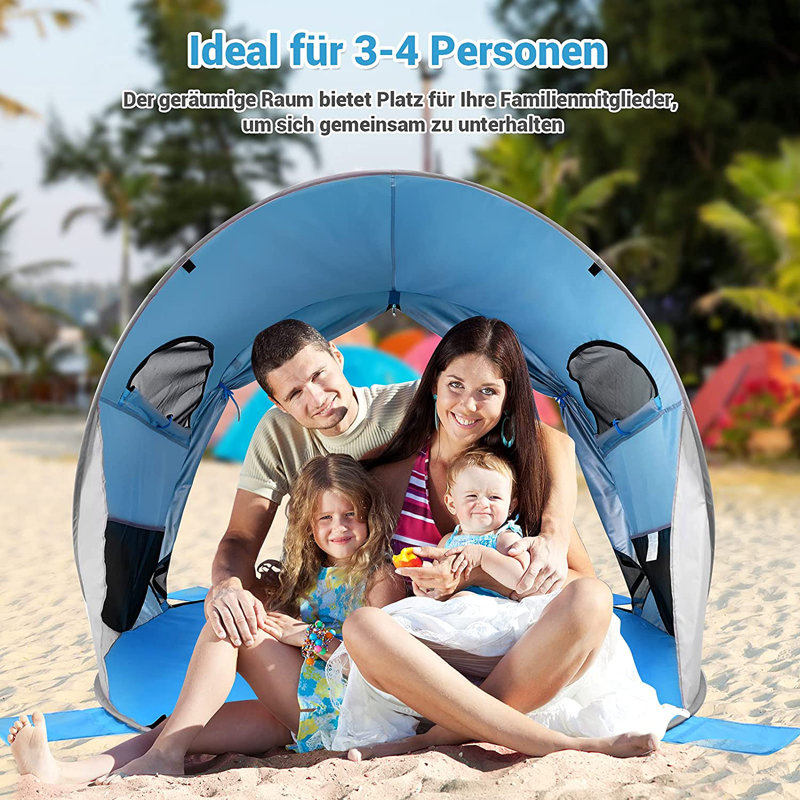 Crillon 4 Person Tent, Blue