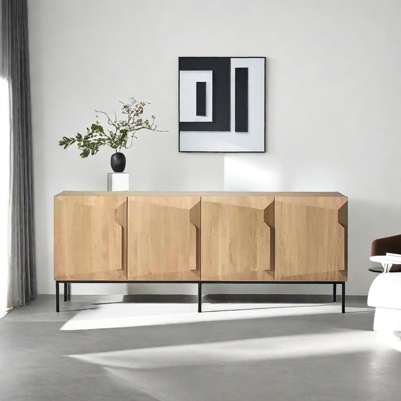 Buffet en bois massif Simplicity, Bois robuste