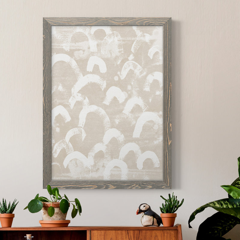 «Earth Gravure II», toile encadrée de qualité supérieure - prête à être accrochée, H 32 po x l 23 po x P 1 po, Gris