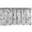 Cantonnière Ambesonne lot de 2 feuilles d'eucalyptus et fleur gris anthracite gris pâle-100786930