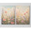 Très grand ensemble de 2 pastel fleurs sauvages prairies, impression sur toile à motif floral doux pour chambre à coucher, chambre de bébé, chambre de bébé, impression sur toile 24 x 36 pouces - prête à être accrochée