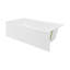 Voltaire 72" x 36" Right-Hand Drain Alcove Bathtub with Apron and Armrest-81904386