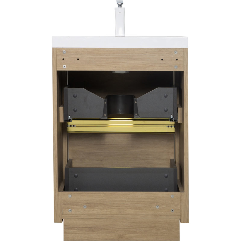 Meuble-lavabo autoportant avec lavabo, 24"