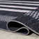 Zipporah Geometric Striped Machine-Washable Black/Ivory Rug