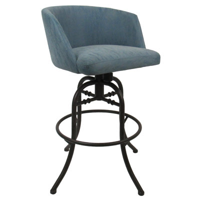 Hyypio Swivel Upholstered Counter Stool