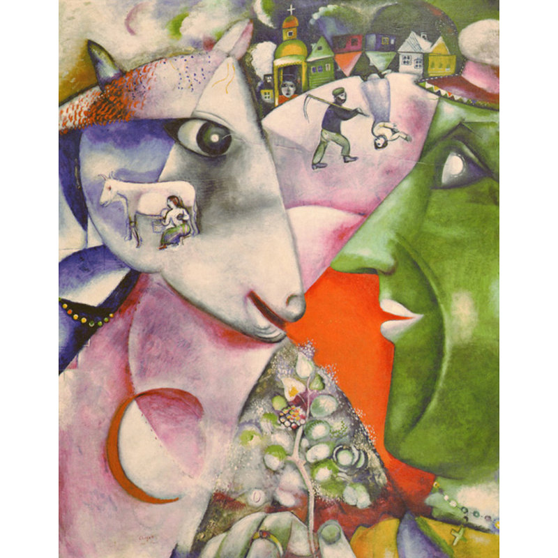 «I and the Village», 1 911, H 24 po x l 19 po