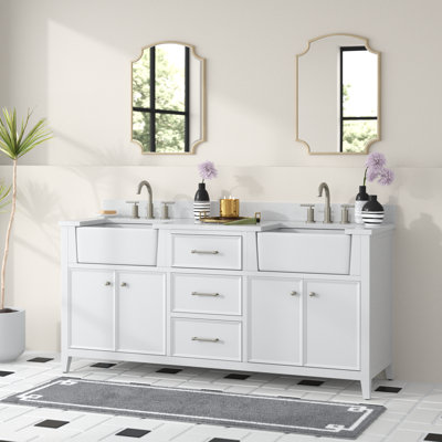 Meuble-lavabo double 72 po Aisa