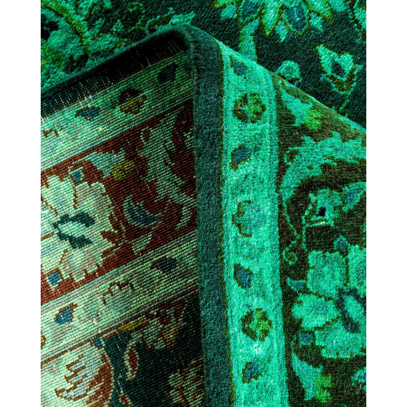 Fine Vibrance One-of-a-Kind 3' 2" x 5' 2" Hand Knotted Area Rug