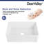 Harvest 30" L x 20" W Single Bowl Fireclay Farmhouse Kitchen Sink with Bottom Grid and Strainer Drain