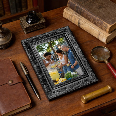 Black 1PC Clean Line Picture Frame for 5" x 7" Photos and Housewarming Gifts