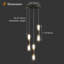 Luminaire suspendu cylindrique à 3 lumières Parthenon