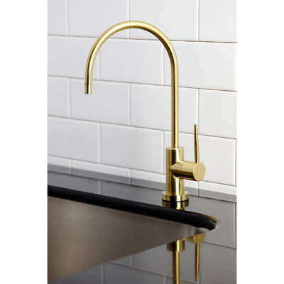 Kingston Brass New York Single-Handle 1-Hole Deck Mount Water Filtration Faucet