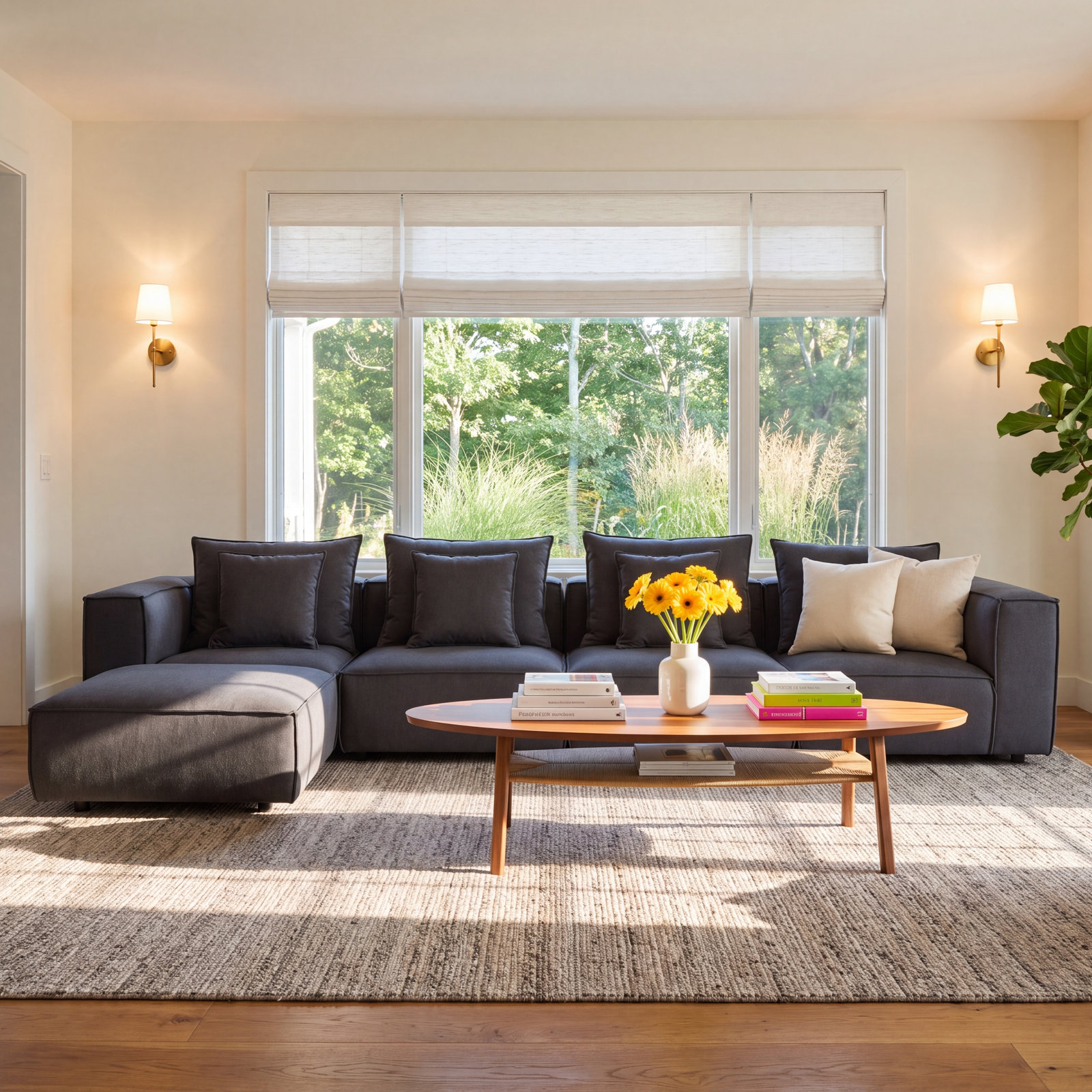Soleil Upholstered Reversible U-Sectional