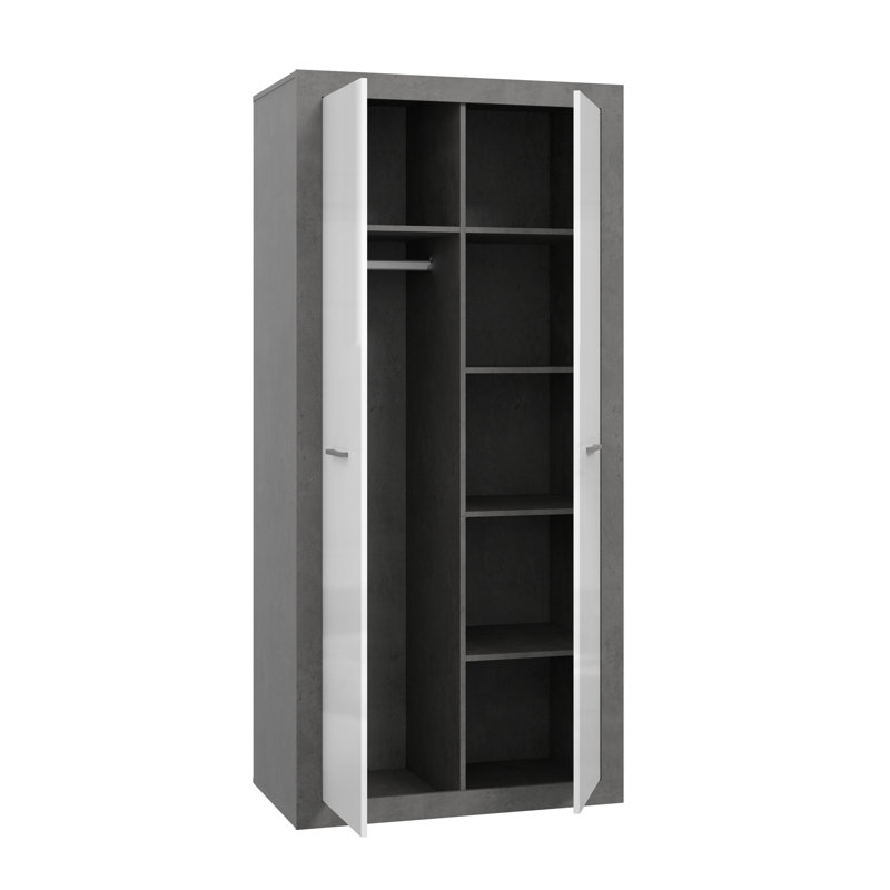 Jamiyah 2 Door Manufactured Wood Wardrobe