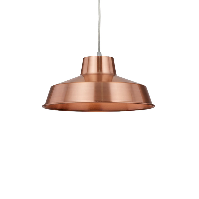 Pluto 12 cm H Bowl Pendant Shade ( Screw On ), Copper