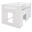 Lit mezzanine simple peu encombrant avec fabrication en bois massif, polyvalence moderne pour la maison