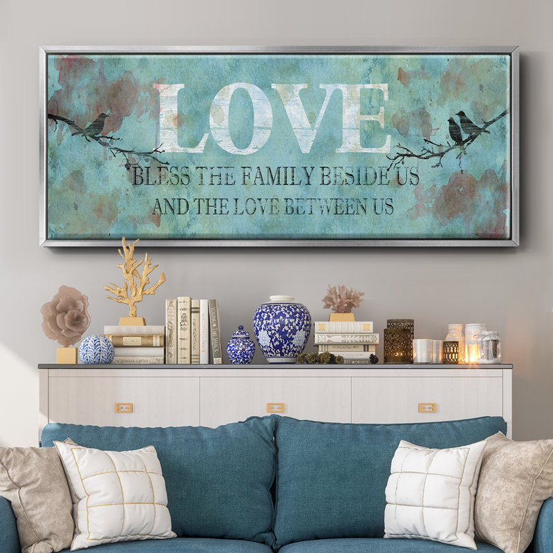 Amour entre nous - toile encadrée, H 24 po x l 60 po