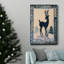 Silhouette de cerf, toile tendue avec châssis - prêt à accrocher-220541201