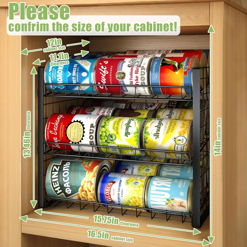 Three-Layer Stackable Can Organizer