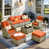 Orange-rouge
