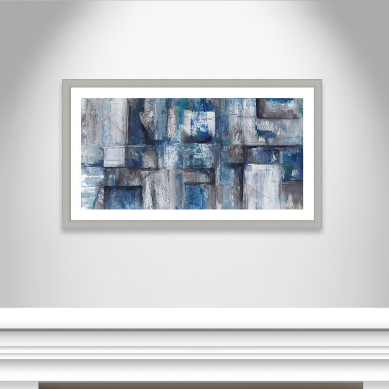 Emmerich 'Patchwork Abstract III' Framed Acrylic Painting Print