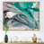 Toile avec cadre flottant brun