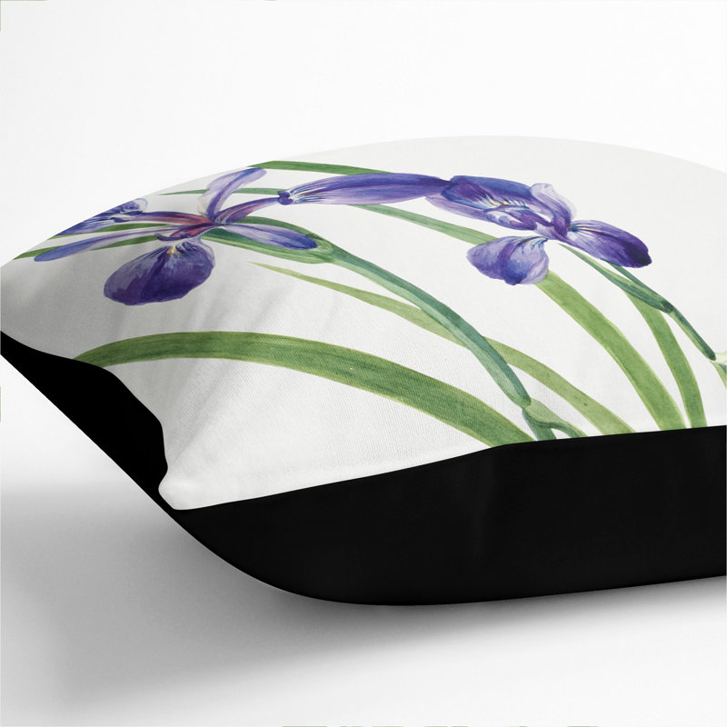 Square Throw Cushion, 55cm H x 55cm W x 20cm D, Black