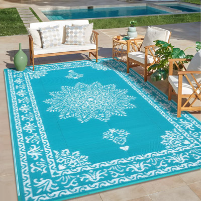 Grand tapis de camping réversible pour l'extérieur