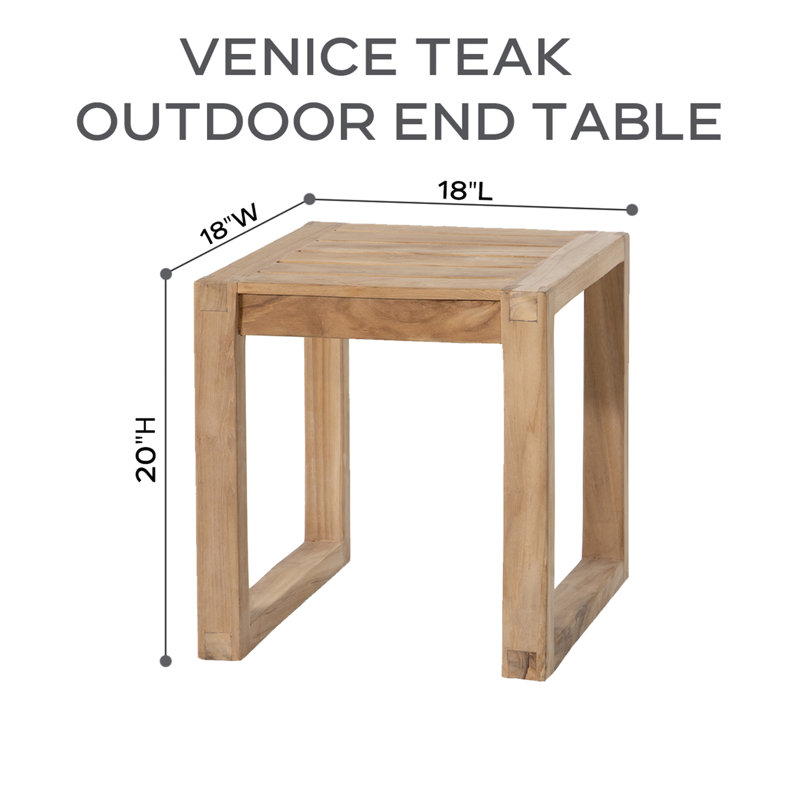Venice Teak 8 Piece Deep Seating Group With Coffee Table, Cocoa