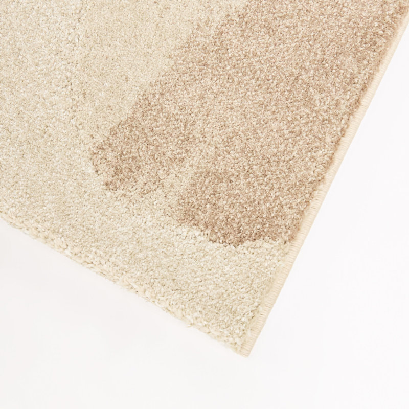 Tapis floral abstrait beige Alamanda, 5'3" x 7'
