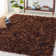 Arik Handwoven Leather/Cotton Solid Colour Rug in Saddle