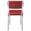 Chaises d'appoint rembourrées rouges et chromées (ensemble de 2)