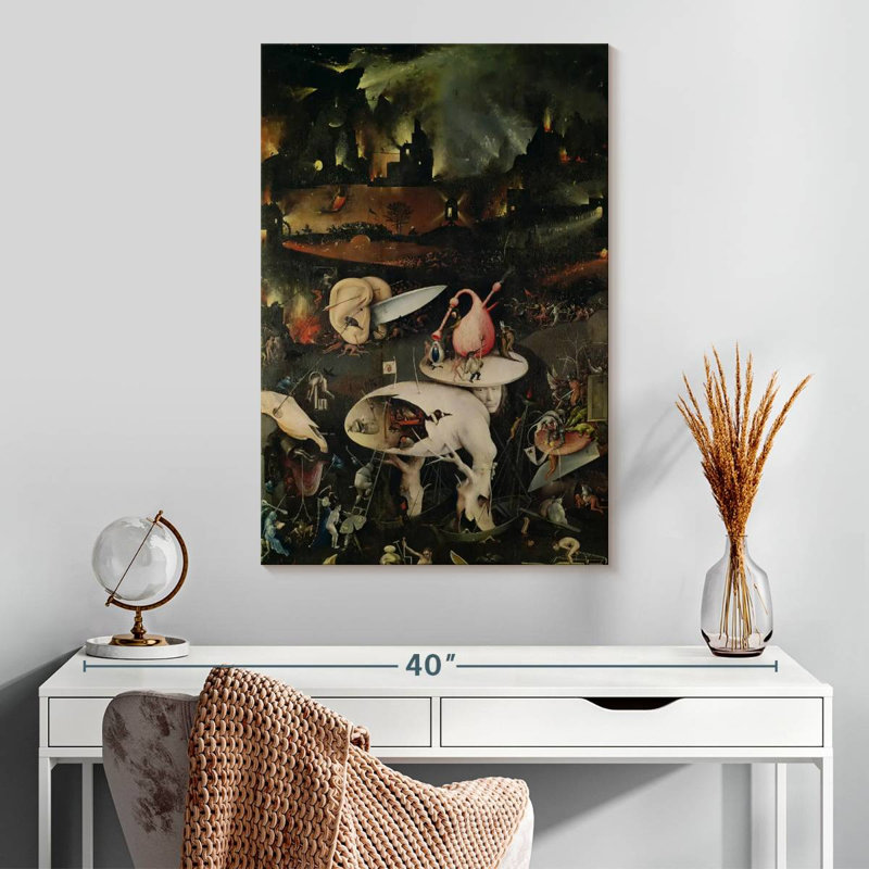 Kelan, le jardin des délices terrestres VII, H 30 po x l 20 po