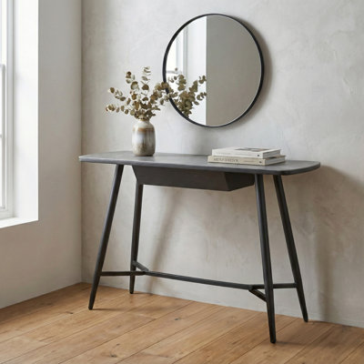 Benedick 120cm Glass Top Console Table