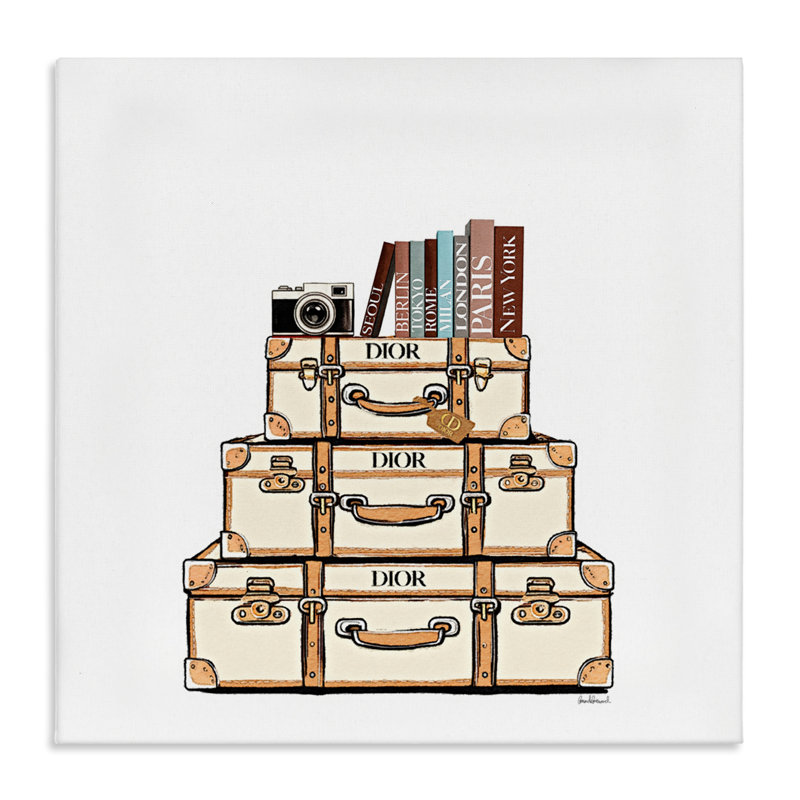 Toile crème à bagages, par Amanda Greenwood, H 17 po x l 17 po