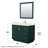 Miranda 42" Freestanding Single Bathroom Vanity with Quartz Top with 34" Mirror-98023863-98144239-98023861