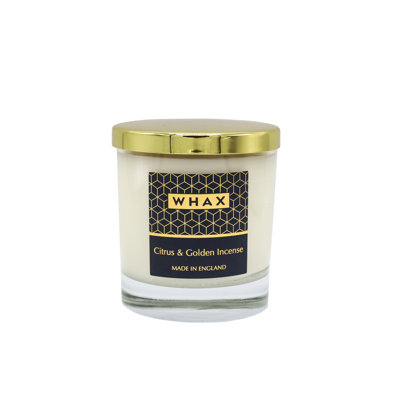 Citrus Scented Jar Candle with Glass Holder