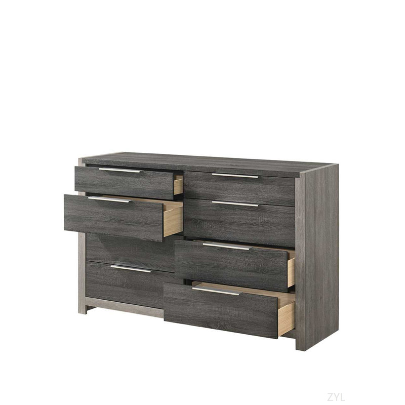 Commode à finition bois gris