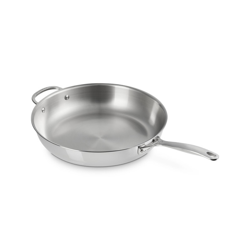 Le Creuset Stainless Steel Deep Fry Pan, 12.5" Diameter