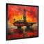 Red Orange Oil Rig Seafloor Rebellion I - salon d'art mural-1833733012-1833733018