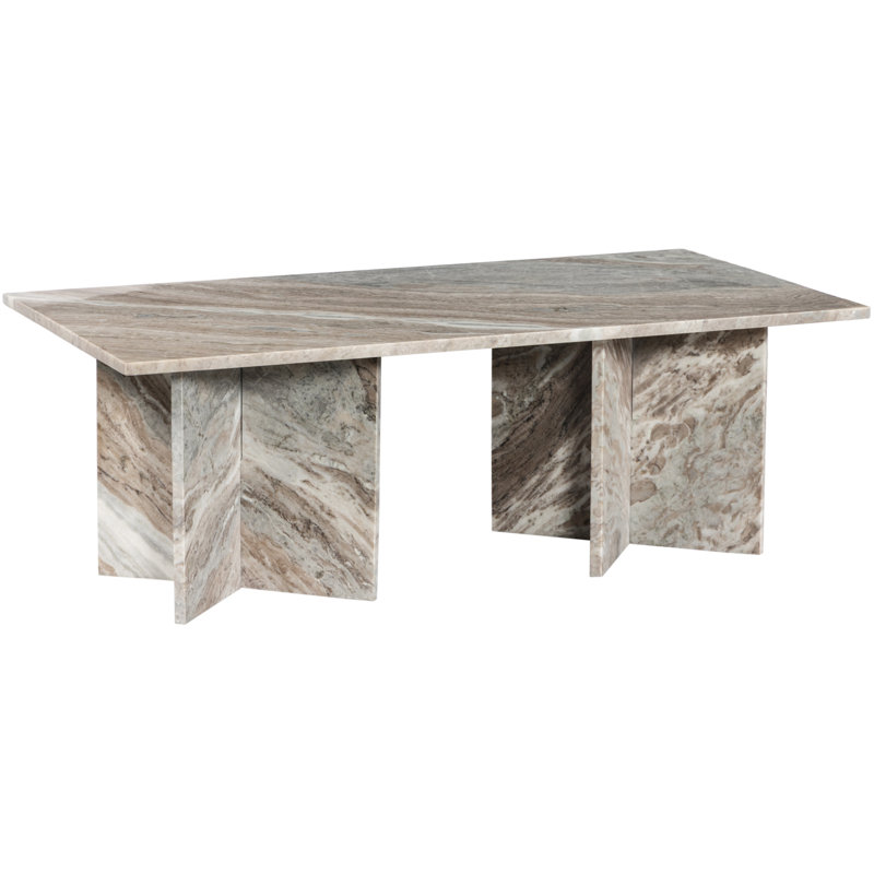 Table basse Verona, Marbre brun