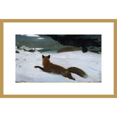 «The Fox Hunt» par Winslow Homer, impression giclée sur cadre
