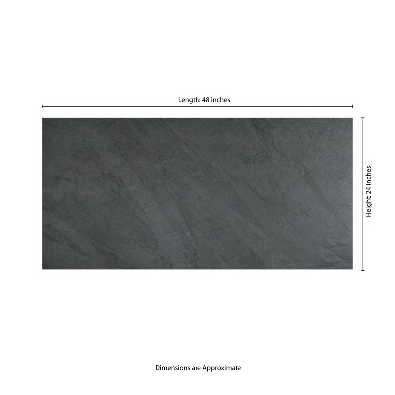 Lucenta 24 in. x 48 in. Matte Porcelain Stone Look Floor and Wall Tile, Dusk
