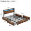 Lit plateforme avec rangement Retro Stable-786720098
