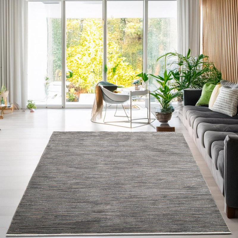 Corduletta carpet in dark gray, Rectangle 120 x 180cm